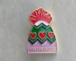 80's Breckinridge Knit Hat Lapel Pin Pom Pom Ski Colorado Pinback Button... - $13.00