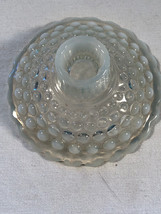 Vintage Moonstone Candleholder Depression Glass Mint - £16.05 GBP