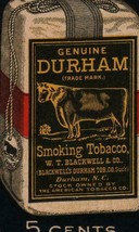 Vintage Genuine Bull Durham rolling papers New Size 5 cents - £8.78 GBP