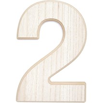 Mdf Wood Number 2 For Diy Crafts - £15.72 GBP