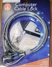 NOTEBOOK, LAPTOP, COMPUTER LOCK SECURITY CHAIN CABLE WITH KEY ~ Theft Pr... - $20.00