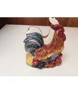 NAPKIN HOLDER MAIL HOLDER DESK ORGANIZER ROOSTER CHICKEN CHICK FARM - €11,20 EUR