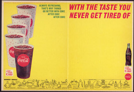 Vintage 1960&#39;s Unused Coca Cola High School Football Program - £5.42 GBP