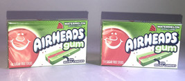SHIP N 24HRS-2 Pkgs Airheads Gum Watermelon Chewing Gum 14 Pcs Ea Pack-B... - £4.65 GBP