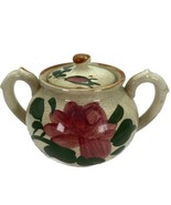 Vintage Sugar Bowl Made in Japan Lidded Floral Handles Hand PaintedTiny ... - $33.04 CAD