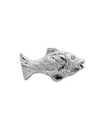 Solid Silver Fish for Lal kitab red book and astrological remedies - $72.42
