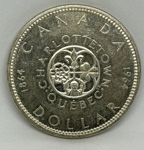 1964 (1864-) Canadian $1 Confederation Meetings Commemorative Silver Dollar Coin - £19.14 GBP