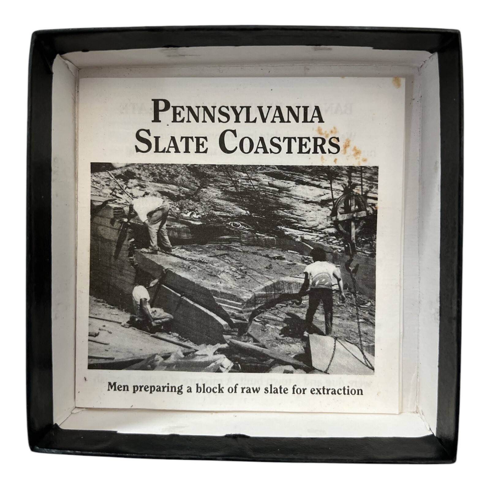 Pennsylvania Slate Coaster Set – "Welcome Friends" Item image 3