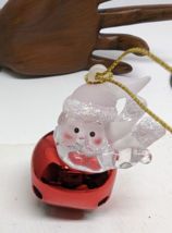 Jingle Buddies  Santa Jingle Bell Ornament  Roman red bell bottom - $8.91