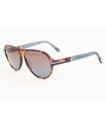 Tom Ford QUINCY 1080 53F Blonde Havana / Brown Sunglasses TF1080 53F 59mm - $227.05