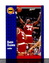 1991-92 Fleer Hakeem Olajuwon Houston Rockets #77 - £6.32 GBP