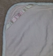 Baby Gear Pink White Gingham Baby Blanket Lovey Security Receiving 100% Cotton - £13.40 GBP