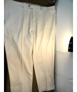 NEW ROUNDTREE &amp; YORKE TRAVEL SMART MENS CREME PANTS CLASSIC FIT 50X32 - $25.19
