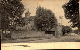 Philadelphia Germantown PA-CONCORD School HOUSE-UDB PRE-1908 POSTCARD-BK58 - £6.33 GBP