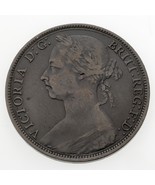 1890 Great Britain Penny Coin in XF+ Condition KM# 755 - $80.48 CAD