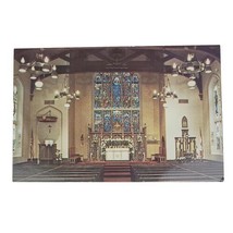 Detroit Michigan Old Mariners Church Postcard Interior Stained Glass Window  - £1.42 GBP