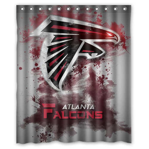 Rare!!! Atlanta Falcons Custom Waterproof Polyester Shower Curtain 4 Size Item image 7