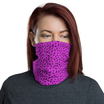 Abstract Black &amp; Steel Pink Style Breathable Washable Neck Gaiter - £12.86 GBP