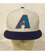 Arizona Diamondbacks MLB 59Fifty New Era White/Purple Hat Size 7-1/8 Fit... - £33.37 GBP