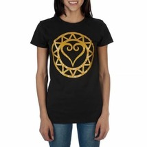 Kingdom Hearts III Metallic Gold Logo T-Shirt - Officially Licensed New! - £14.79 GBP