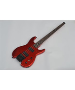 4 Strings Headless Electric Bass Guitar,Transparent Red Mahogany Body S358 - $280.00