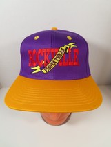 VTG Fiesta Texas San Antonio Rockville High NOS Hat Cap Purple Yellow Snapback - £23.63 GBP