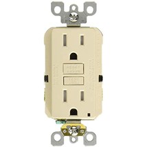 LEVITON MFG CO R06-GFTR1-0KT Ltalm Tamper Gfci Outlet - $31.03