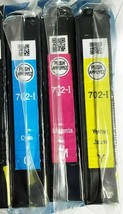 3 pack Cyan Yellow Magenta Color Genuine Epson 702 Combo Printer Ink cartridge - £35.70 GBP