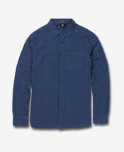 Volcom Mens Caden Button-Up Shirt , Smokey Blue , Medium - £47.48 GBP