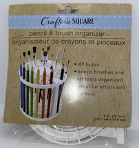 Crafter's Square Pencil & Paint Brush Organizer Paint Brushes 49 holes~ New - $10.16