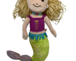 Manhatten Toy Groovy Girls Mermaid Myra Plush Doll 11 inch Blonde Coastal - $11.53