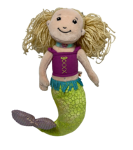 Manhatten Toy Groovy Girls Mermaid Myra Plush Doll 11 inch Blonde Coastal - £9.04 GBP