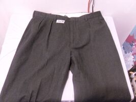 POLO RALPH LAUREN MEN&#39;S PLEATED FRONT DARK GRAY COTTON/WOOL DRESS PANTS ... - $24.08 CAD