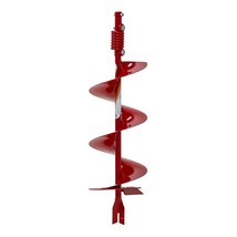 10-Inch Diameter 36-Inch Long Earth Auger With Fishtail Point And Flex C... - £170.65 GBP