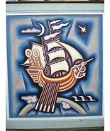 Vtg Judaica Signed Painting Oil/Canvas, Noah&#39;s Ark Rainbow &amp; Doves, 70 x... - €74,35 EUR