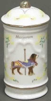 Primary image for Lenox Porcelain Carousel Spice Jar - Marjoram