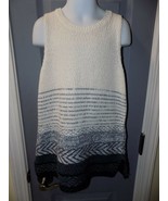 Abercrombie Kids Cozy Sleeveless Blue and White Knit Top Size 11/12 Girl... - $33.00 CAD
