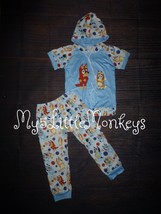 NEW Boutique Bluey Hooded Short Sleeve Outfit Set - £10.34 GBP