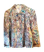 Drapers &amp; Damons Women&#39;s Jacket Multicolor Animal Print Buttons Pockets S - $400.02 MXN