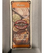 1999 Boston Market Tri-Fold Menu *Pre-Owned w/Wear* DMB - €10,29 EUR