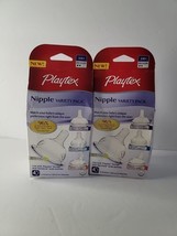 NEW Playtex Nipple Variety Pack -8 Nipples - Fullsized Breastlike Angled... - £15.50 GBP