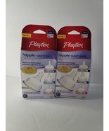 NEW Playtex Nipple Variety Pack -8 Nipples - Fullsized Breastlike Angled... - £15.43 GBP