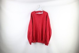 Vintage Fila Mens Size XL Distressed Spell Out Box Logo Crewneck Sweatshirt Red - £31.52 GBP