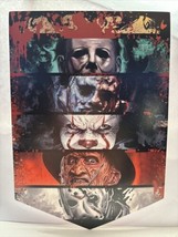 Halloween Horror It Freddy Jason Michael Die Cut Cardboard Wall Decor 5 X 7 - £3.94 GBP