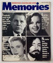 VTG Memories Magazine August 1989 Vol 2 #4 Grace Kelly, Jerry Lewis, Dean Martin - £11.35 GBP