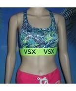 VSX Victoria&#39;s Secret Racerback Womens Multi Print Blue/Green Bra  S/P  - £12.45 GBP