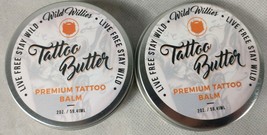 2 Pack Lot Wild Willies Tattoo Butter Premium Tattoo Balm 2 OZ  Each  - $14.95