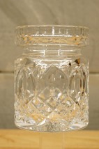 Vintage Crystal Clear Industries 4.25&quot; Glass Biscuit Jar Base Astor Pattern - £27.53 GBP