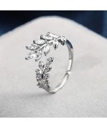 18K White Gold Plated Victorian Ring - Adjustable - £9.85 GBP