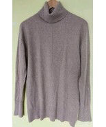 CHARTER CLUB Luxury CASHMERE Turtleneck Sweater Women&#39;s XL Beige Y - $24.81